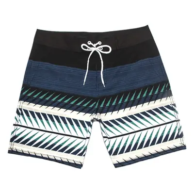 Men's Blue Printed Surf Shorts Waterproof Stretch Casual 5Pc