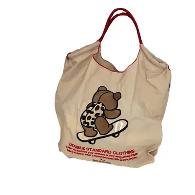 Teddy Bear Crossbody Bag 2023 Brown Red Handles