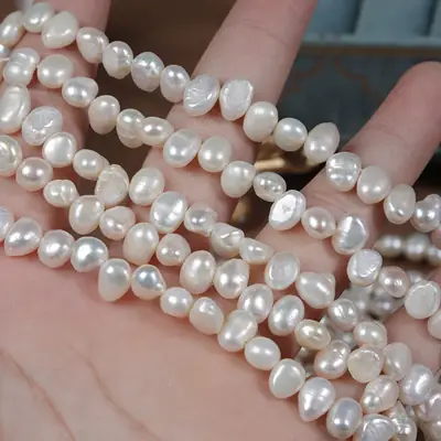 6-7mm Natural Freshwater Pearl Baroque Jewelry