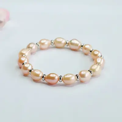 Rice Shaped Pearl Bracelet for Women