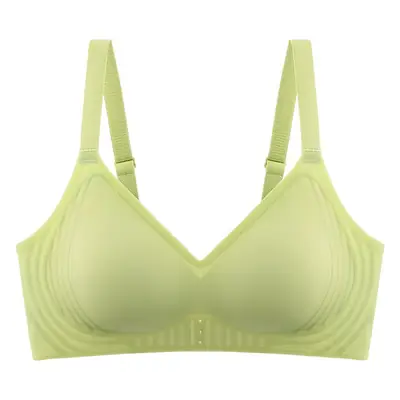 Naked seamless underwear women's jelly soft support breast anti-sagging adjustable non-steel ring ultra-soft thin bra