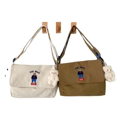 Japanese Style Cartoon Embroidered Crossbody Bag for Women