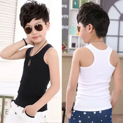Summer Cotton Vests for Kids Boys Girls Thin Fit