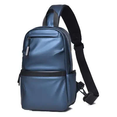 Men's Water-Proof Crossbody Bag with Striped Interior