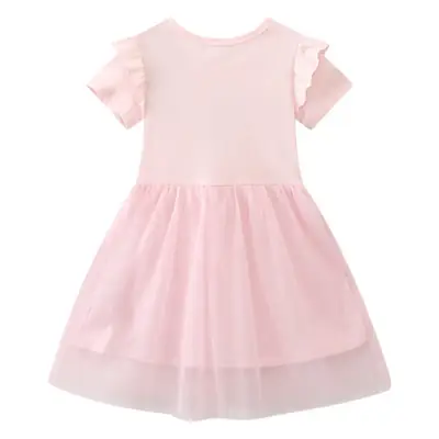 Girls Pink Fairy Skirts Summer Gauze Set