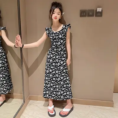 Girls Floral Long Skirt Dress Summer 2025