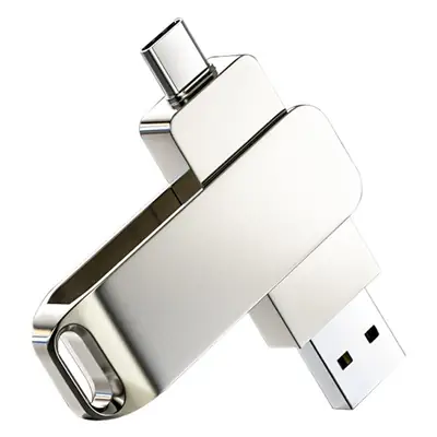 Type-C USB 64G Dual U Disk Rotating Metal