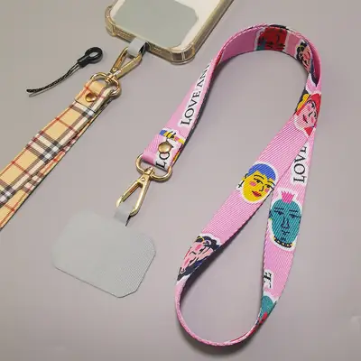 Mobile Phone Lanyard with Colorful Painted Design