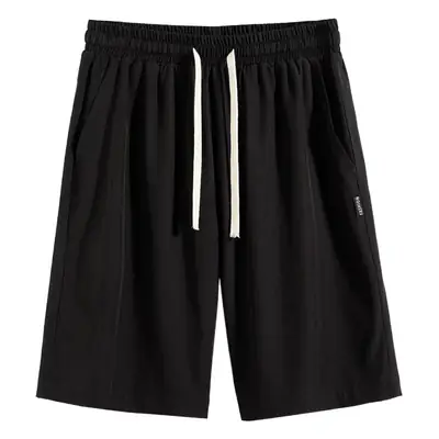 Men Ice Silk Thin Summer Shorts Light Grey