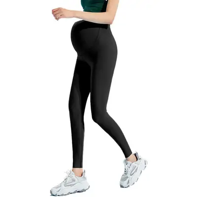 Pregnant Women Shark Pants Thin Leggings Seamless Belly Yoga