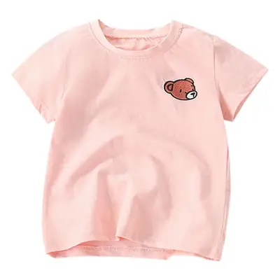 Pink Western Embroidered T-Shirt for Girls
