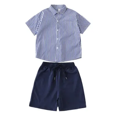 Korean Style Striped Patchwork Dress for Family of 3