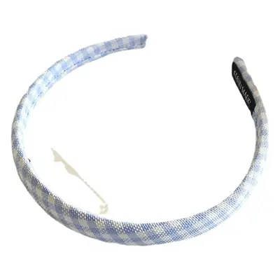 New Summer Plaid Hairband for Girls Retro French Clip