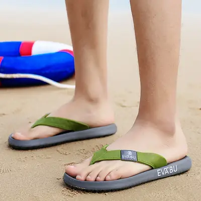 2023 cross-border plus size sandals summer new men's flip flops Vietnam flip-flops outdoor beach slippers men