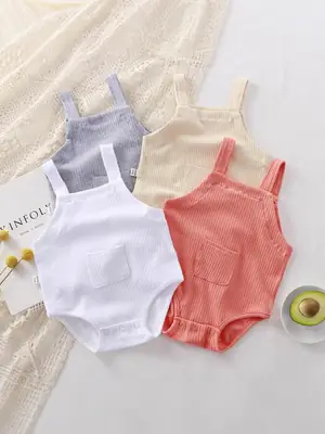 Baby Sling Vest Bag Fart Cotton High Elastic Newborn Pajamas