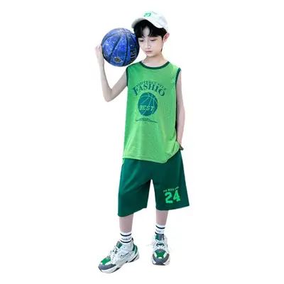 Boys Jersey Tank Top & Shorts Set Summer Sporty