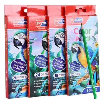 Cross-Border Plastic Colored Pencils Wholesale Student Special Painting Pencil Set Oily Colored Pencils Children's Art Supplies