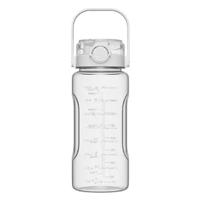 Summer Large-Capacity Sports Transparent Kettle, Outdoor High-Looking Portable Water Cup, Plastic Cup with Straw, Double Drinking Cup