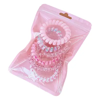 Purple Gradient Hair Rope Phone Ring Set of 6