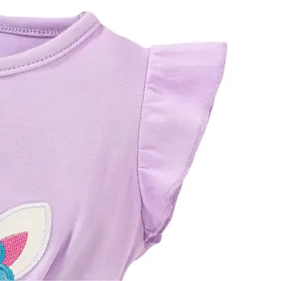 Girls Unicorn Mesh Dress Pink Blue 2025 Summer