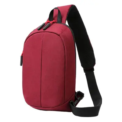 Men's Black Crossbody Bag Large Capacity Simple Elegant