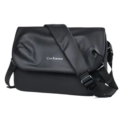 Men's Black Waterproof Crossbody Messenger Bag