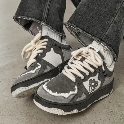 Women's Flaming Mountain Casual Sneakers Black Grey