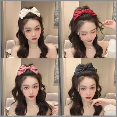 Children's Bow Hairpin for Girls Women Back of Head Sweet Cute