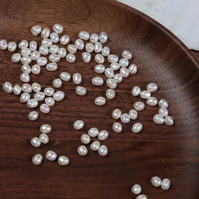 Natural Freshwater Pearl Beads 3-4mm Baroque DIY Inlay