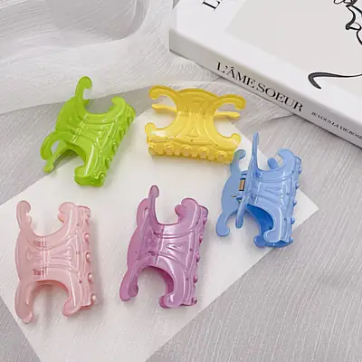 Pink Japanese Hairpin Grab Clip for Women