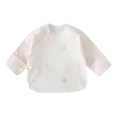 Newborn Baby Half Back Top Class A Antibacterial White