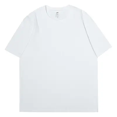 Women Pure Cotton T-Shirt White Short Sleeve Loose Fit