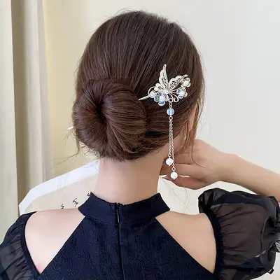 Butterfly Hairpin with Tassel for Women