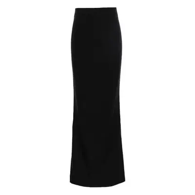 Black Slim Fit Hip Skirt for Women 2024