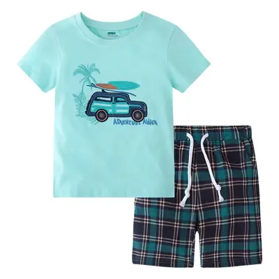 Boys Car Embroidered T-Shirt 2025 Summer