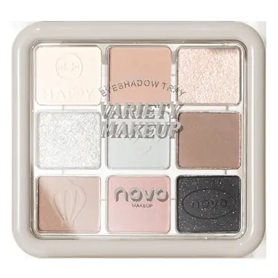 Novo Zhixin 9-Color Eyeshadow Palette Earth Tones