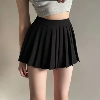 White Pleated Skirt Set for Women Cross-Border E-Commerce