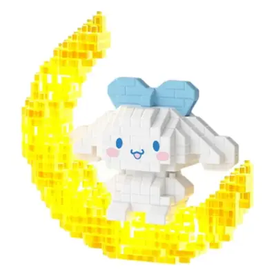 Glowing Moon Rabbit Girl Puzzle Toy Diamond Building Blocks