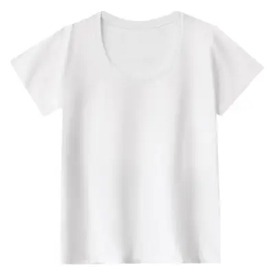 Women White Short Sleeve T-Shirt 2025