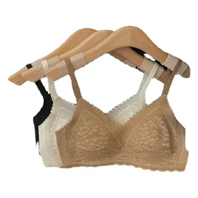 Hollow Out Small Bust Lingerie with Eyelash Lace