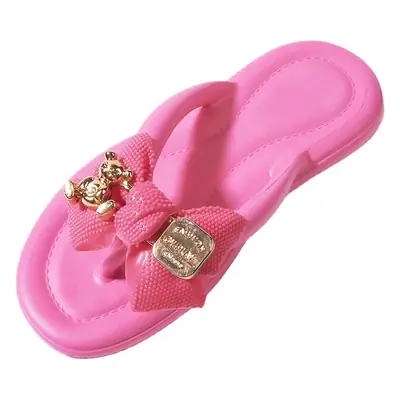 Bow bear EVA flip-flops women's slippers excrement slippers eva deodorant summer slippers manufacturers wholesale