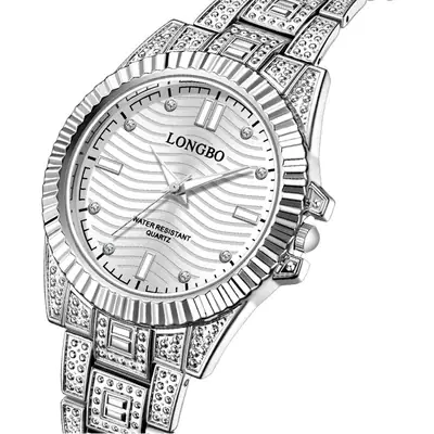Longbo Gold Quartz Couple Watches for Women Men