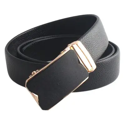 Men's Black Frosted Automatic Buckle Belt