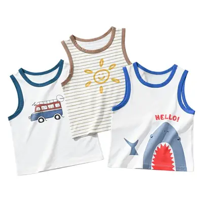 Shengte Children's Vest Underwear Pure Cotton Summer