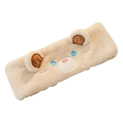 Cute Cartoon Bear Plush Face Wash Headband