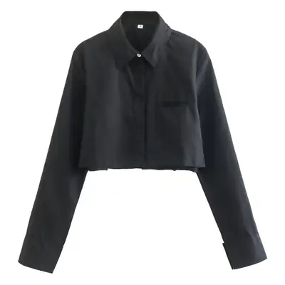 Women's Lavender Lapel Shirt Short Sleeve Slim Fit
