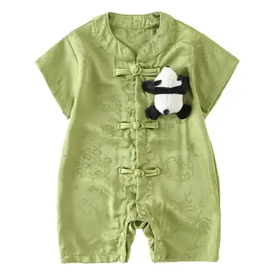 Baby Boy Chinese Style Green Shorts Set