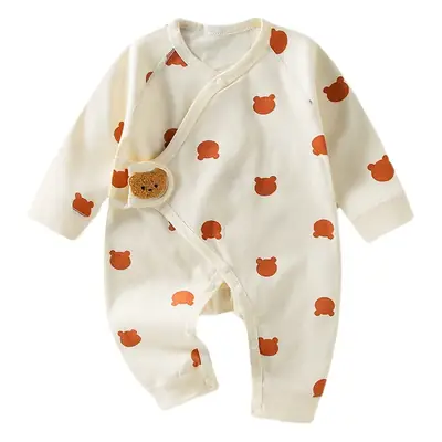 Baby Conjoined Rabbit Cotton Monk Baby Suit White Blue