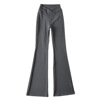 European American Style Stacked Cross Low Waist V Waist Casual Trousers Stretch Tight Bell Pants