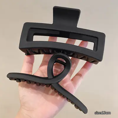 Super Large 13cm Hair Volume Shark Clip Grab Clip Square Hair Grab Back Head Hair Clip Women
